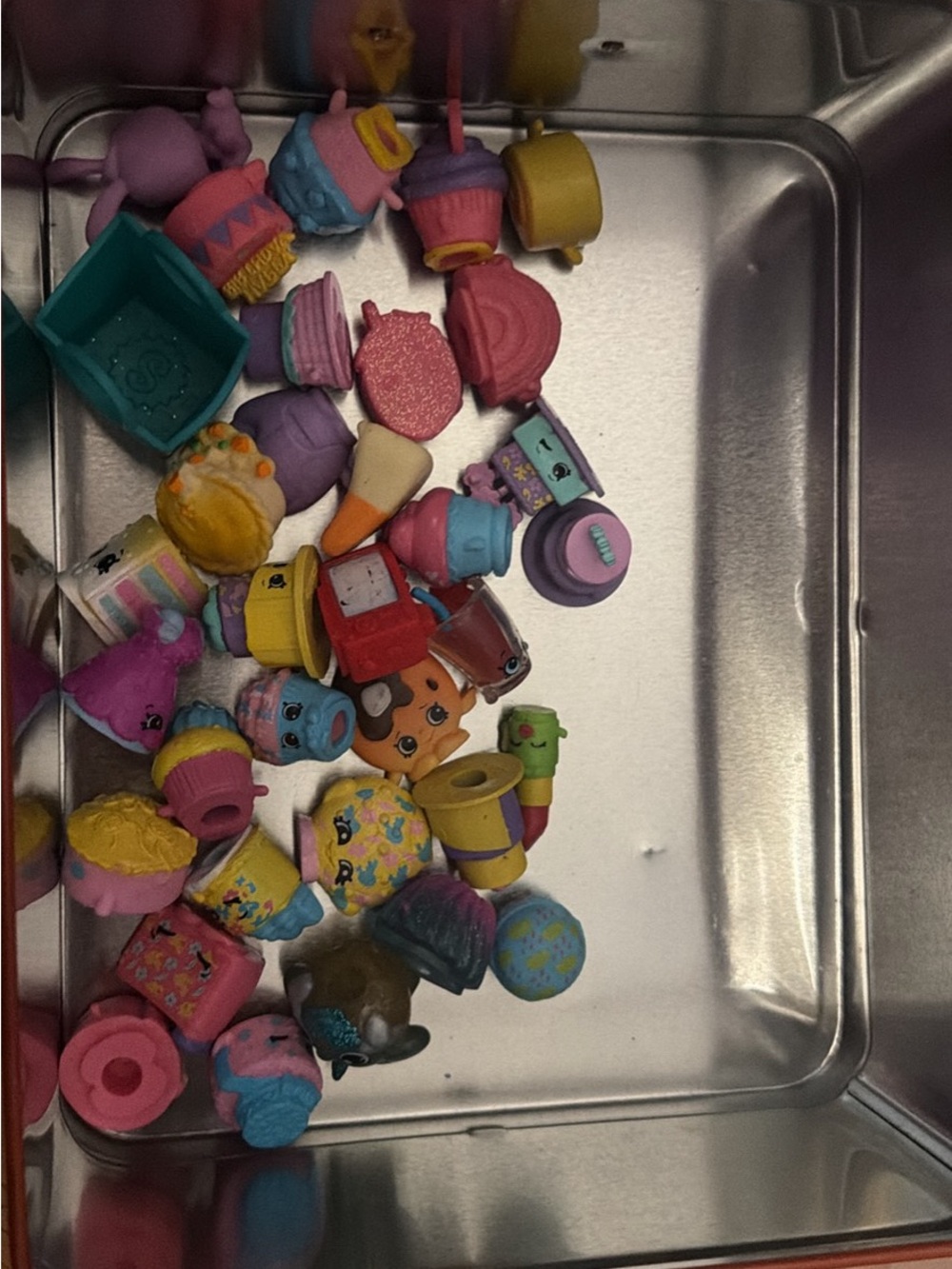 Shopkins Mini Collectible Figures - Pink Purple Blue Yellow Teal